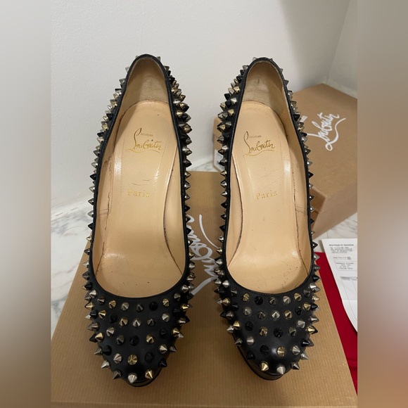 Christian Louboutin Bianca Spikes 140 Nappa - Picture 5 of 11